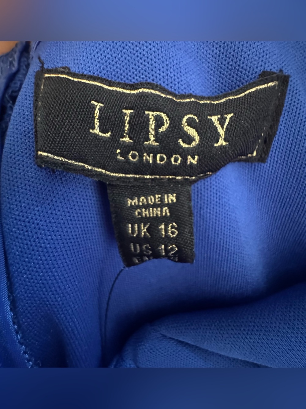 Lipsy London Indigo Blue Ruffle Midi Dress Size US 12 - Wedding Guest - Picture 5 of 6